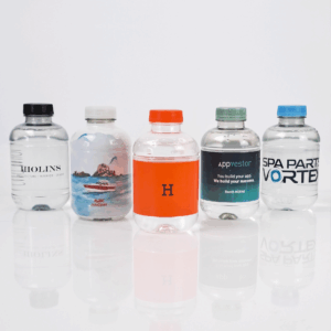 Recycled rPET personalized water bottle 25cl or 50cl